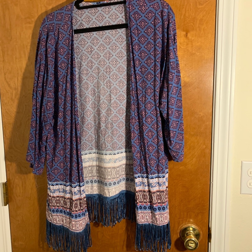 Purple boho tunic